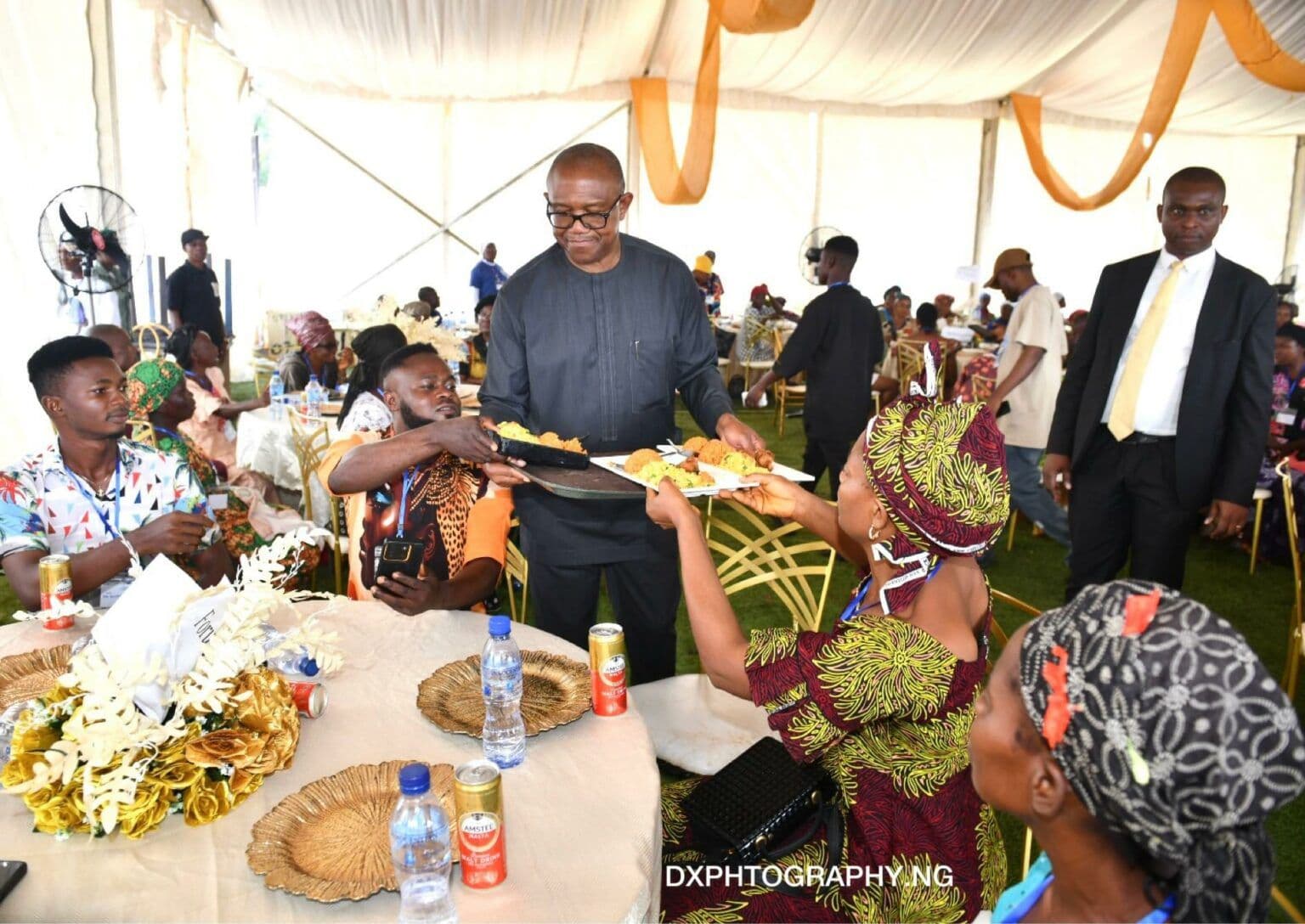 Humility not campaign strategy, Peter Obi defends serving food at public event