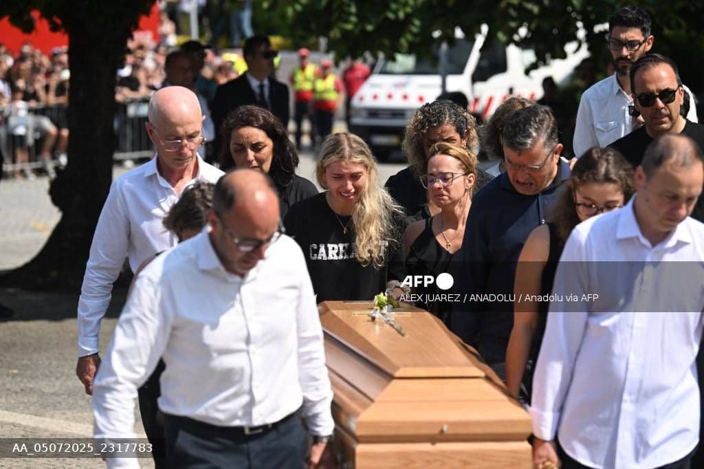 Tears as Diogo Jota, brother Andre Silva buried in Portugal