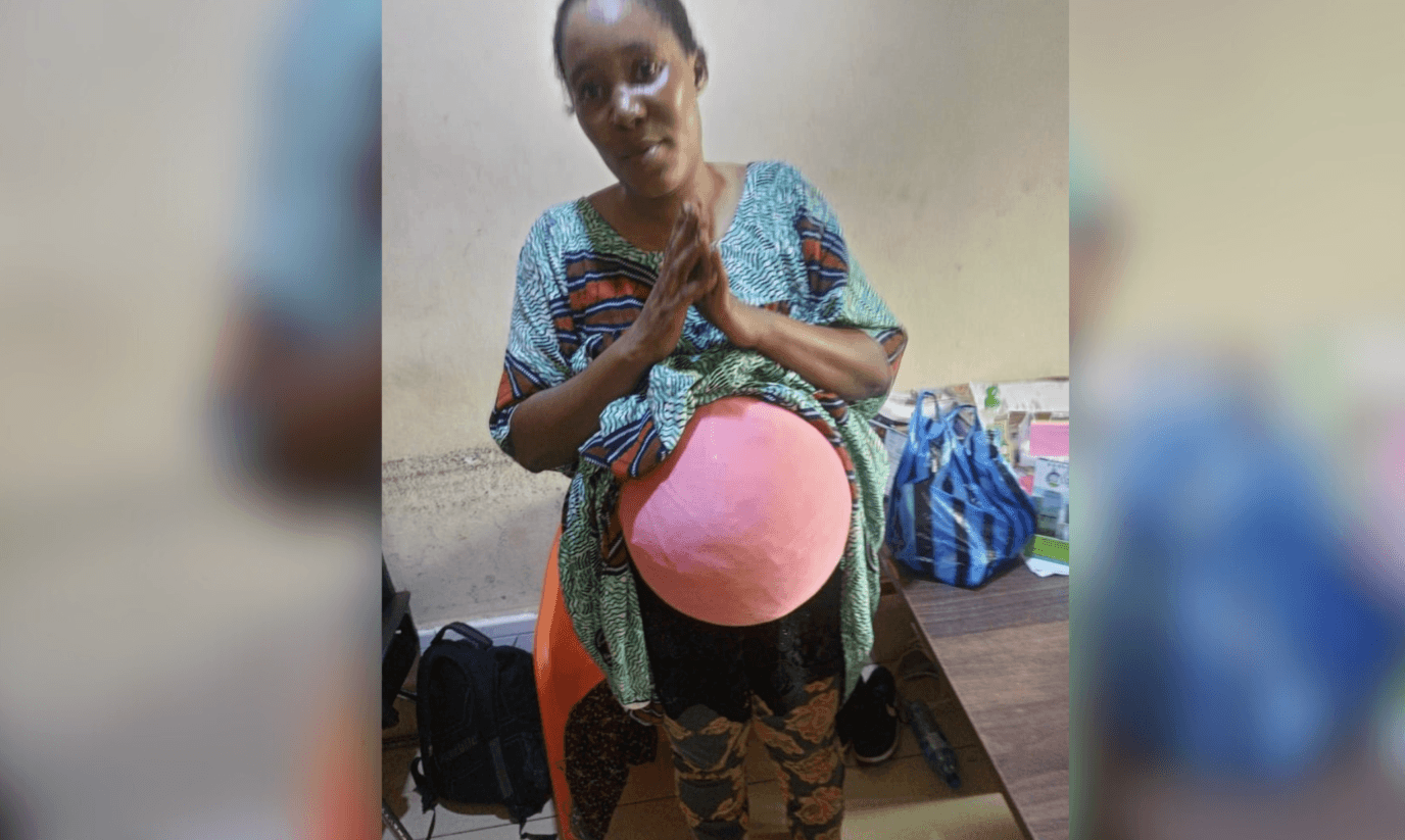 Woman ‘hiding tramadol in fake pregnancy’ arrested at Seme border