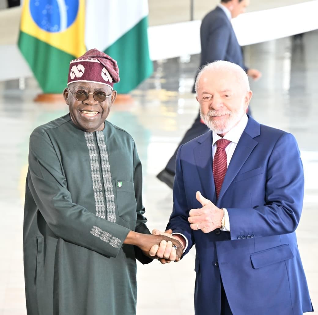 Tinubu arrives Brazil, begins state visit
