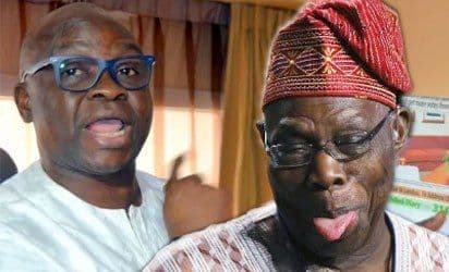 I felt like hitting Obasanjo with microphone at my birthday party, I gave him $20,000 – Fayose